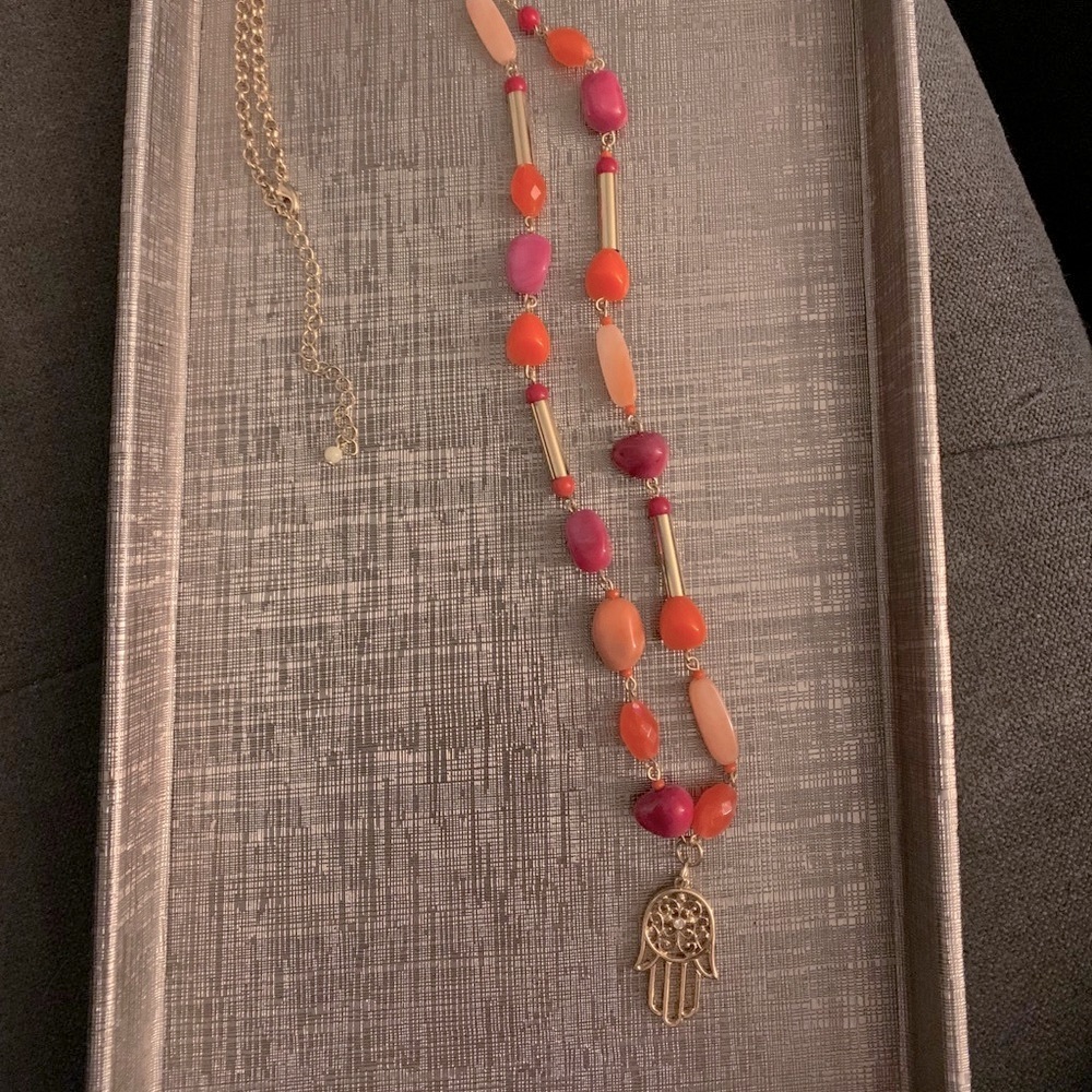 Hamsa Beaded Necklace